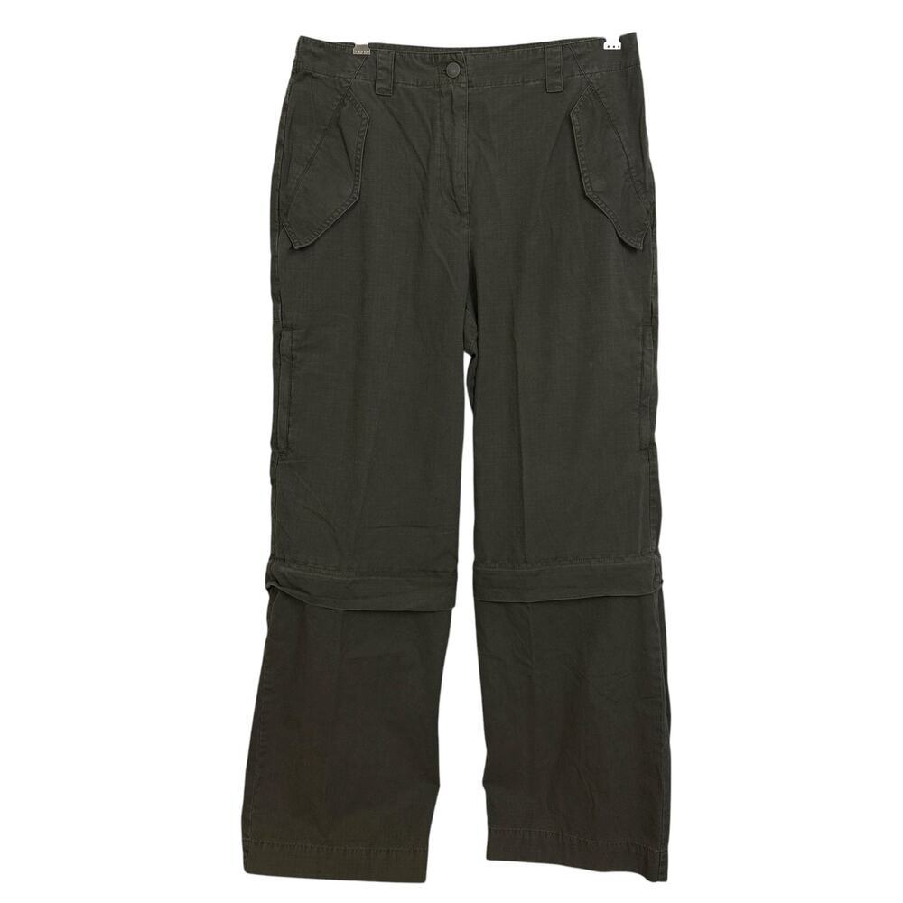 Vtg Lauren Ralph Lauren Ripstop Pants Womens Size 10 Army Green Zip Off Leg